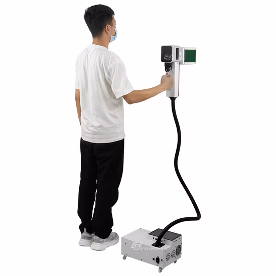 Remoção de ferrugem a laser portátil pequena 50W para remover tinta descascada de poeira